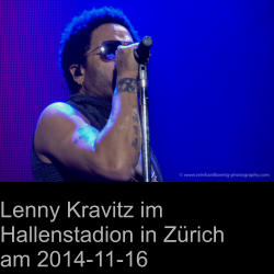 Lenny Kravitz im Hallenstadion in Zürich  am 2014-11-16