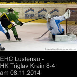 EHC Lustenau -  HK Triglav Krain 8-4  am 08.11.2014